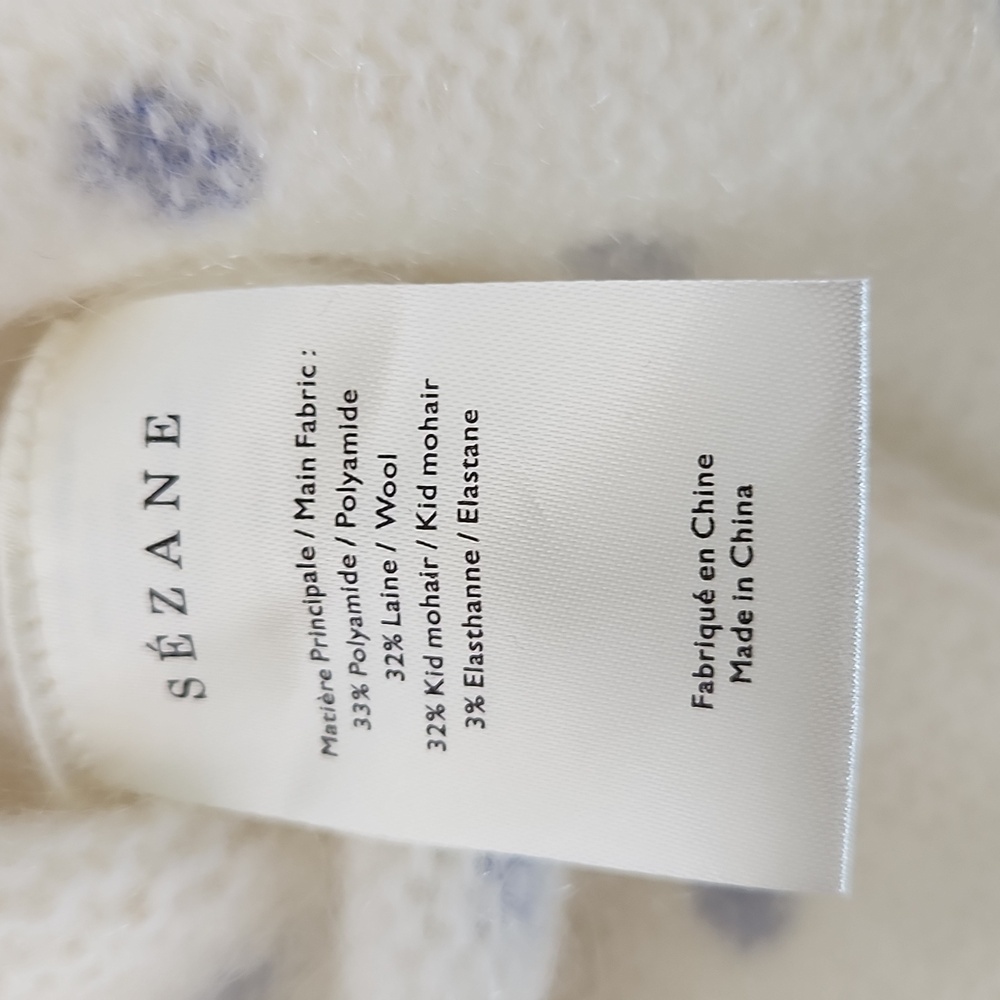 Sezane Pull Alban jumper sweater Wool mohair NWT size XS - Picture 9 of 14